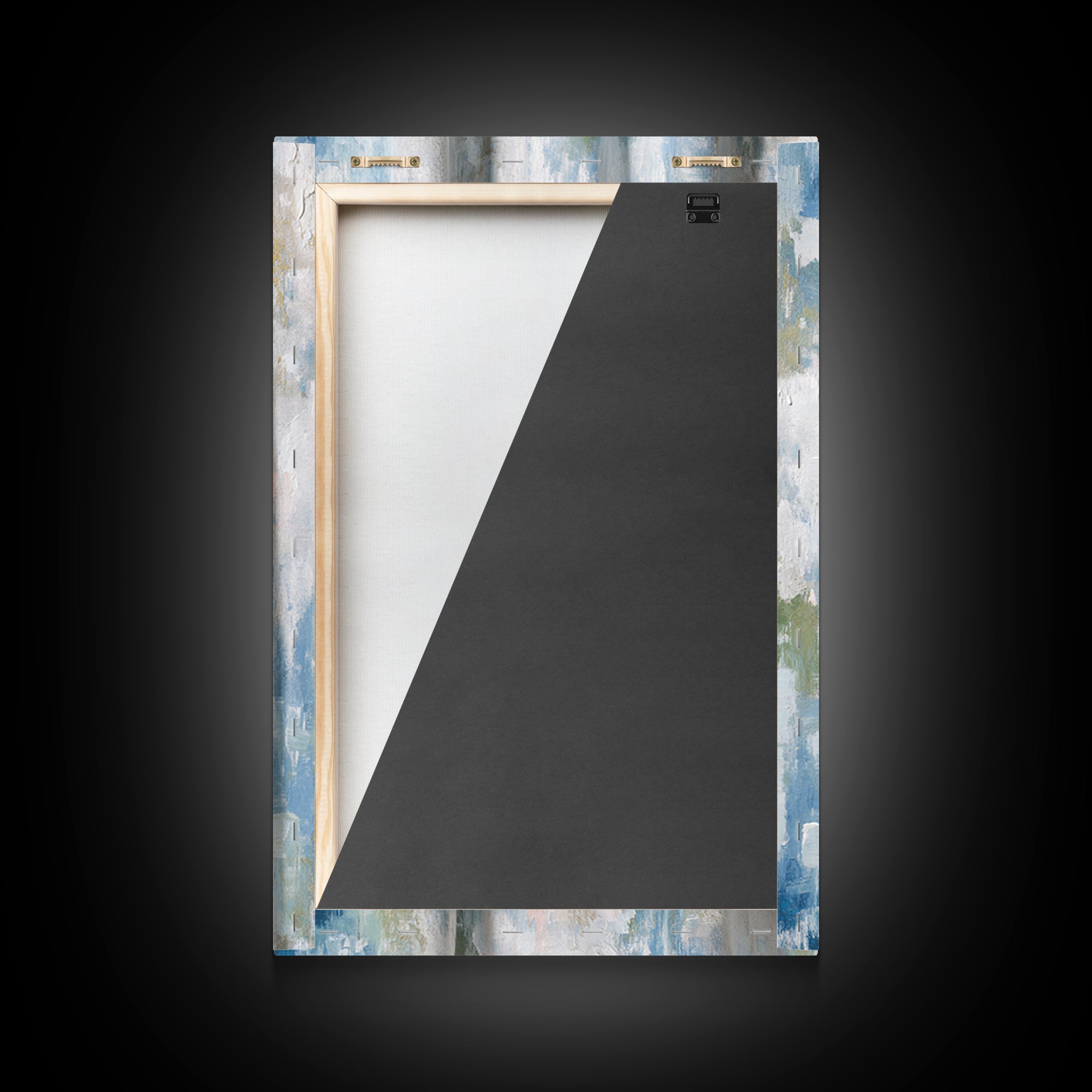 Linen Texture Abstract Framed Canvas Print, Laundry Room Art, Digital Print, Living Room Decor, Clean, Custom Wall Art, LRA-2x3-68