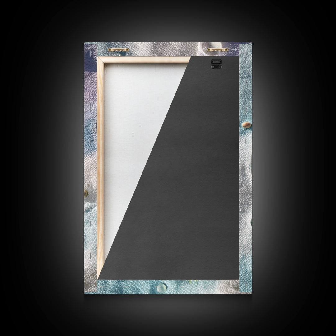 Abstract Suds and Bubbles Framed Canvas Print, Laundry Room Art, Printable Wall Art, Living Room Decor, Abstract Art, Clean, LRA-2x3-78