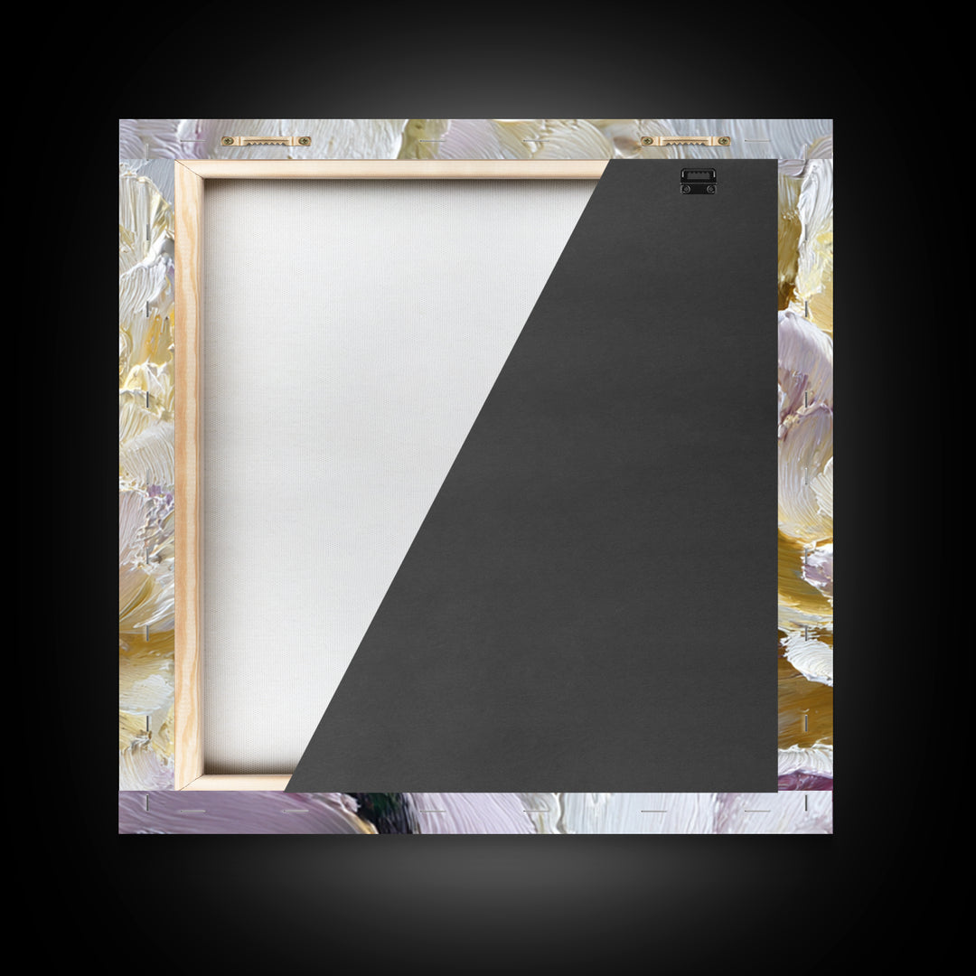 Romantic Neutral Peony Closeup Framed Canvas Print, Master Bedroom, Wall Art Bedroom, Bedroom Decor, Fine Art, Sanctuary, MAS-1x1-2