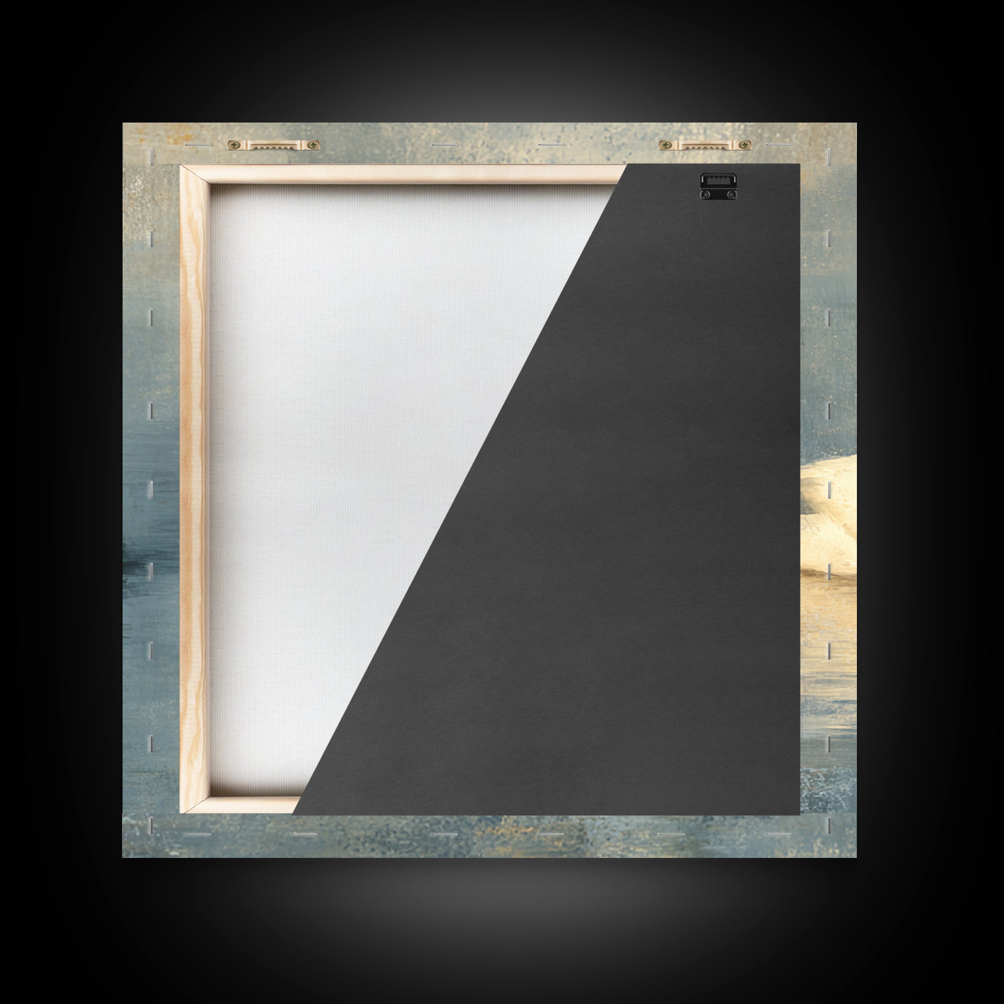 Romantic Swan Pair on Dark Water Framed Canvas Print, Master Bedroom, Living Room Prints, Bedroom Decor, Fine Art, Sanctuary, MAS-1x1-39