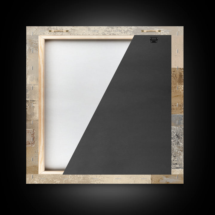 Minimal Stone Shapes Framed Canvas Print, Master Bedroom, Room Decor, Bedroom Decor, Abstract Art, Sanctuary, Wall Decal, MAS-1x1-40