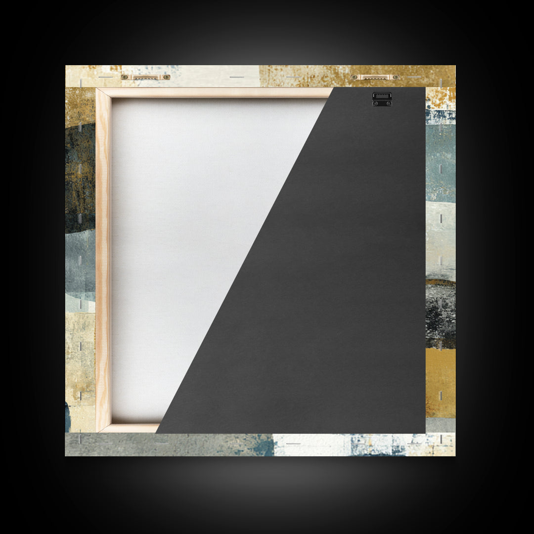 Minimal Stone Shapes Framed Canvas Print, Master Bedroom, Bedroom Prints, Bedroom Decor, Abstract Art, Sanctuary, Gallery Decor, MAS-1x1-64