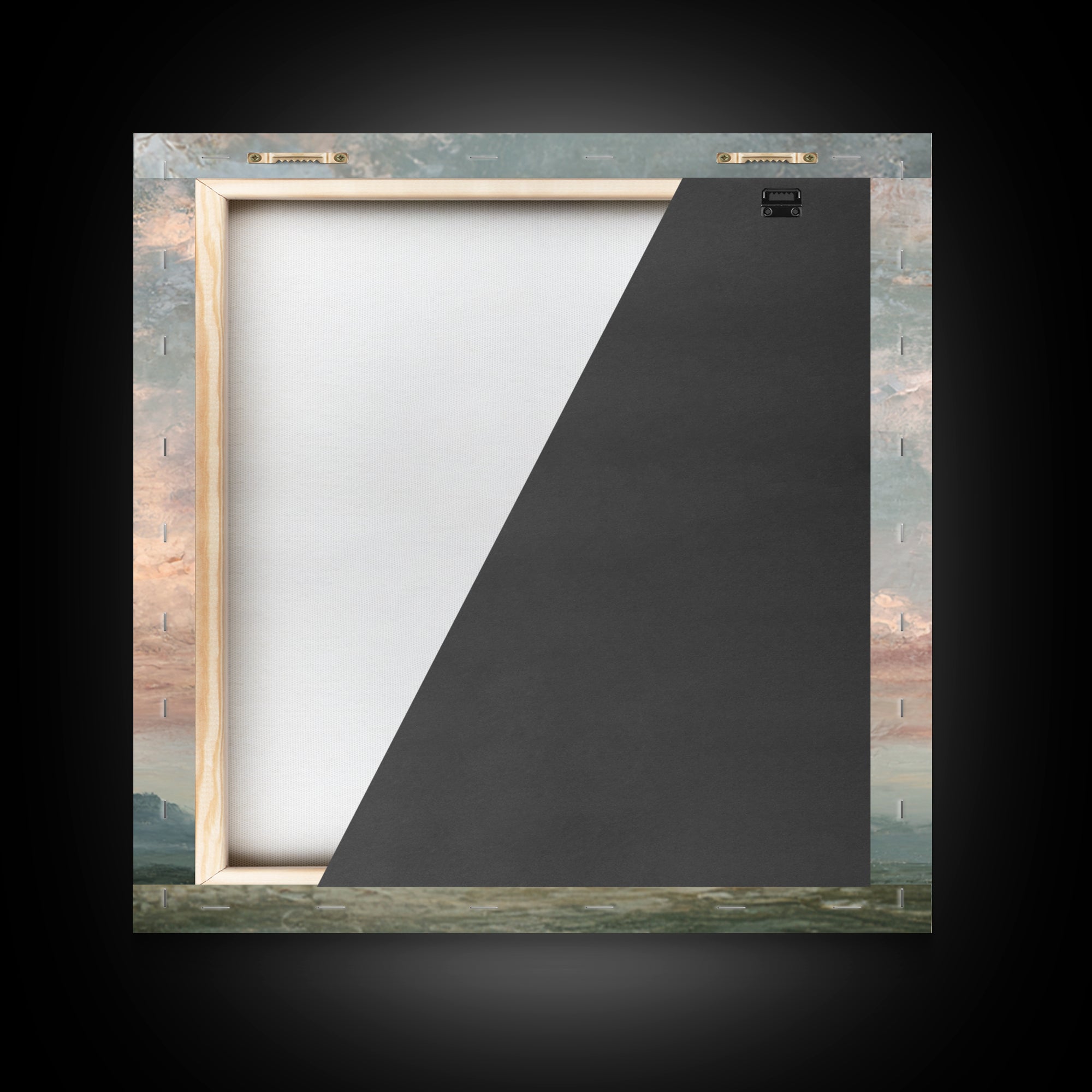 Blush and Taupe Cloudscape Framed Canvas Print, Master Bedroom, Statement Artwork, Bedroom Decor, Fine Art, Sanctuary, MAS-1x1-78