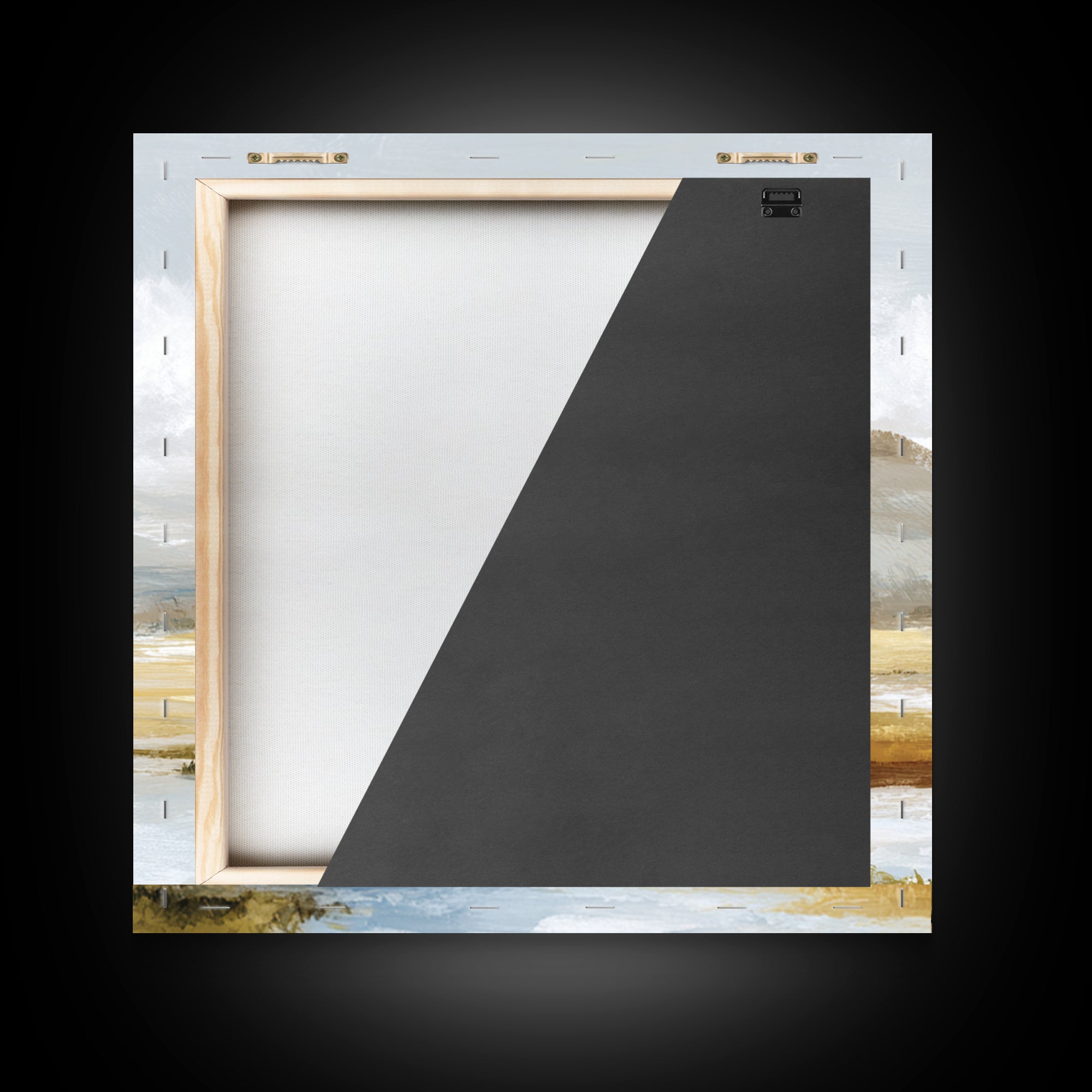 Soft Mountain Ridge Canvas Print, Master Bedroom, Minimalist Decor, Bedroom Decor, Oil Painting, Sanctuary, Farmhouse Decor, MAS-1x1-85