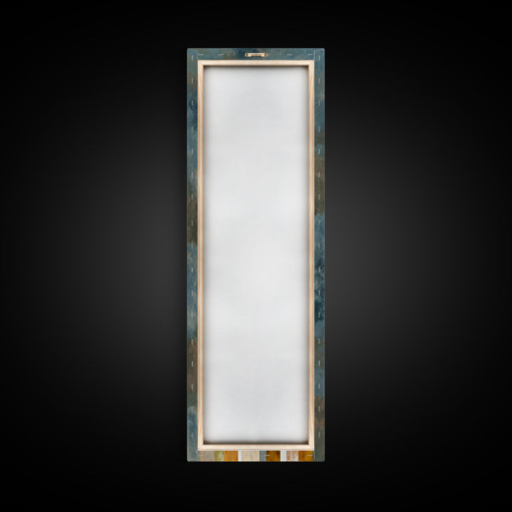 Gold Accented Abstract Arches Framed Canvas Print, Master Bedroom, Signs for Home, Bedroom Decor, Abstract Art, Sanctuary, MAS-1x3-92