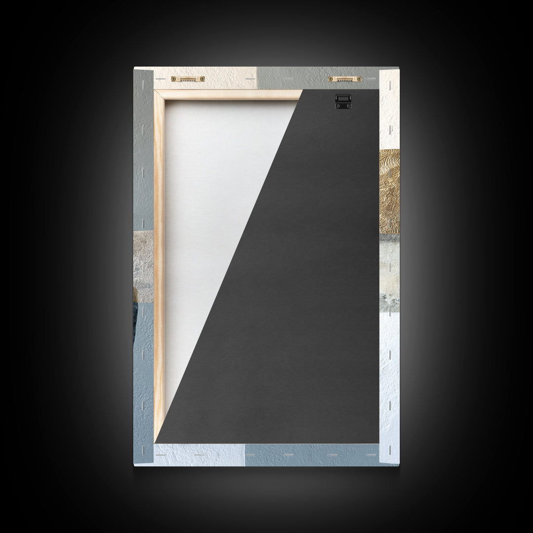 Minimal Stone Shapes Framed Canvas Print, Master Bedroom, Modern Decor, Bedroom Decor, Abstract Art, Sanctuary, Wall Decor, MAS-2x3-24