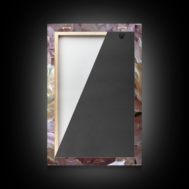 Romantic Neutral Peony Closeup Framed Canvas Print, Master Bedroom, Wall Art Prints, Bedroom Decor, Fine Art, Sanctuary, MAS-2x3-34