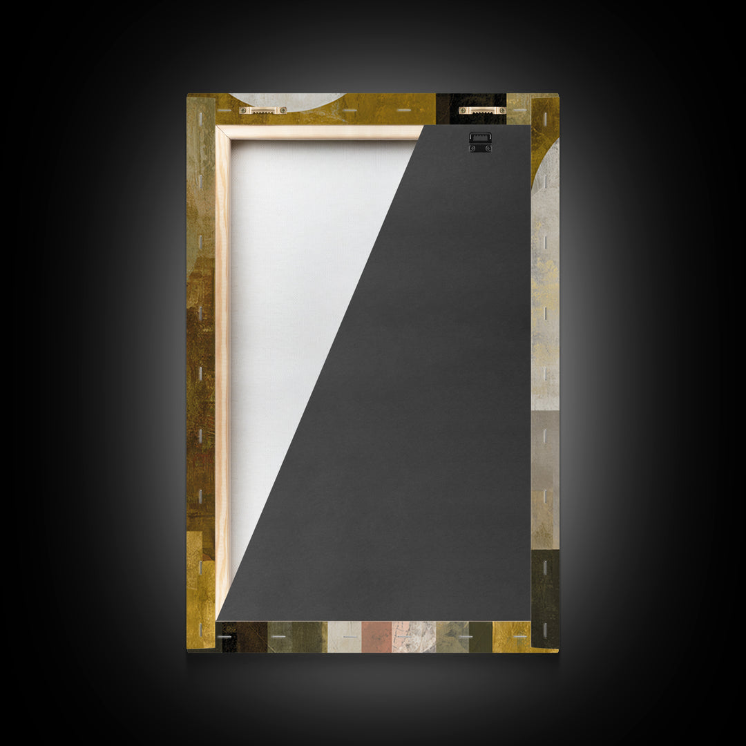 Gold Accented Abstract Arches Canvas Print, Master Bedroom, Contemporary Art, Bedroom Decor, Abstract Art, Sanctuary, MAS-2x3-40