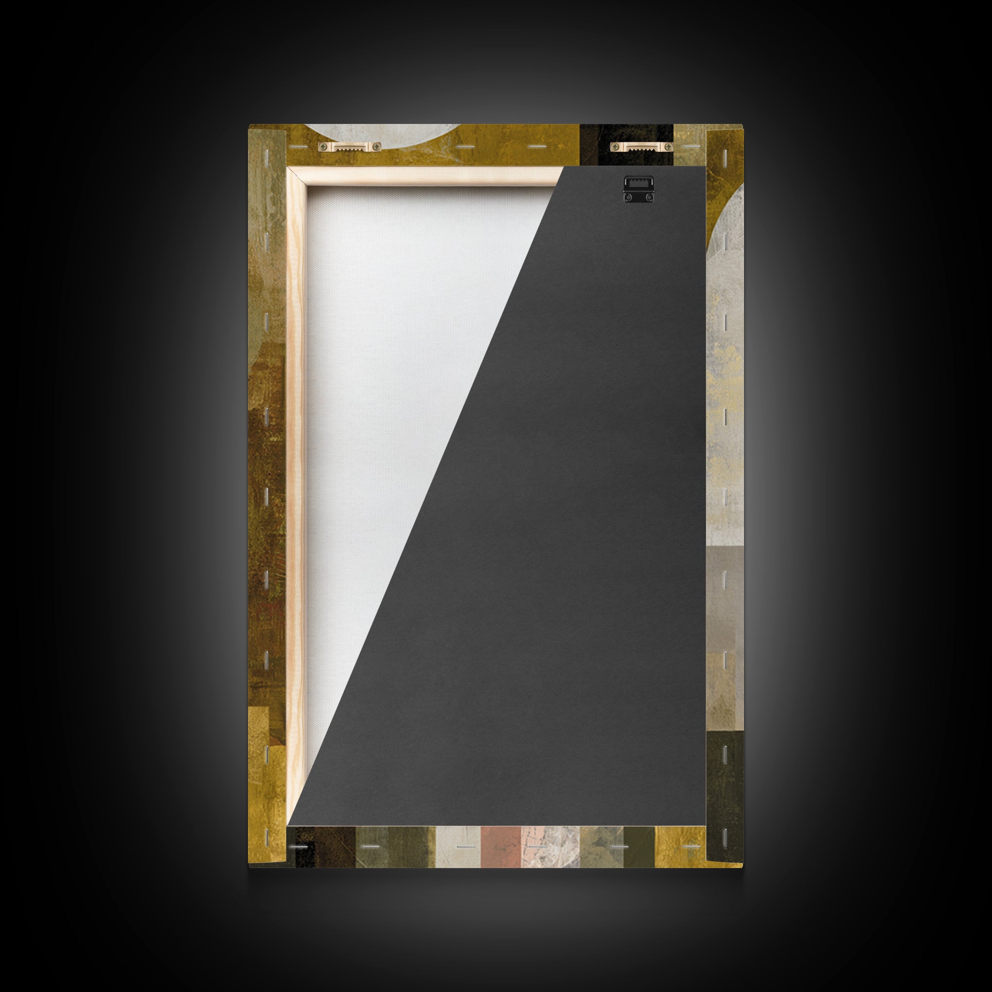 Gold Accented Abstract Arches Canvas Print, Master Bedroom, Contemporary Art, Bedroom Decor, Abstract Art, Sanctuary, MAS-2x3-40