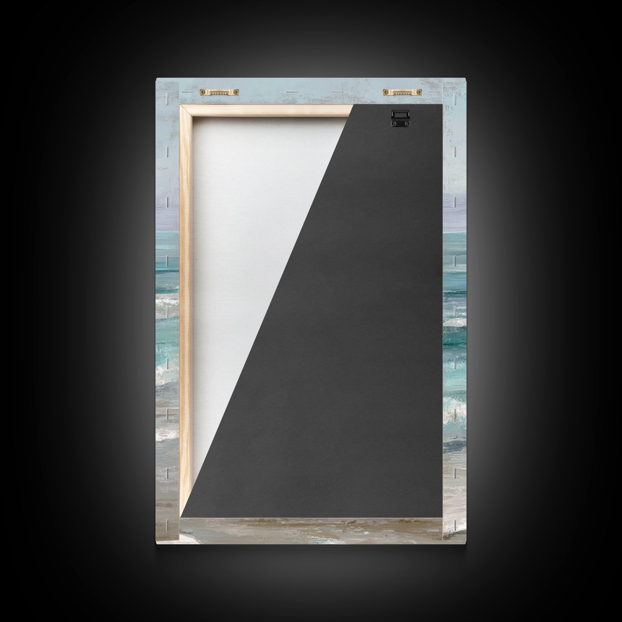 Elegant Moonlit Ocean Horizon Canvas Print, Master Bedroom, Wall Decor Bedroom, Bedroom Decor, Sanctuary, Fine Art Print, MAS-2x3-57