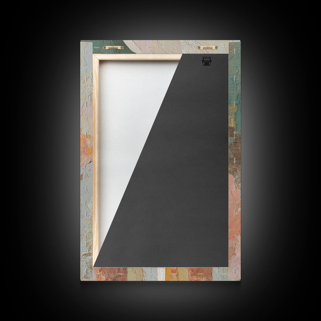 Large Cream Abstract Framed Canvas Print, Master Bedroom, Rustic Home Decor, Bedroom Decor, Abstract Art, Sanctuary, MAS-2x3-73