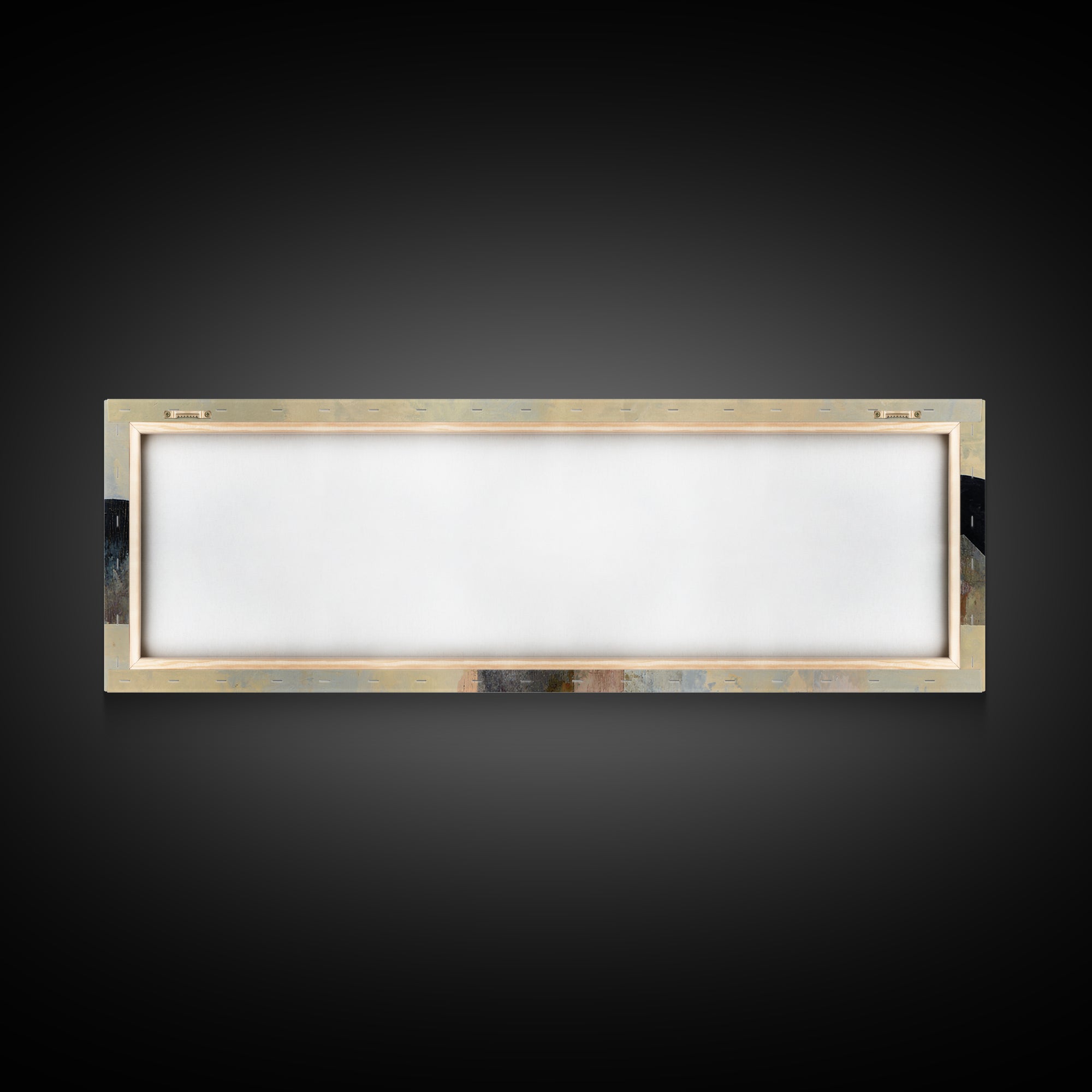 Gold Accented Abstract Arches Canvas Print, Master Bedroom, Vinyl Wall Decal, Bedroom Decor, Abstract Art, Sanctuary, MAS-3x1-24