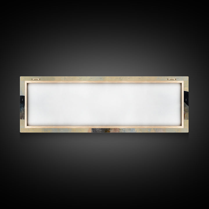 Gold Accented Abstract Arches Canvas Print, Master Bedroom, Vinyl Wall Decal, Bedroom Decor, Abstract Art, Sanctuary, MAS-3x1-24