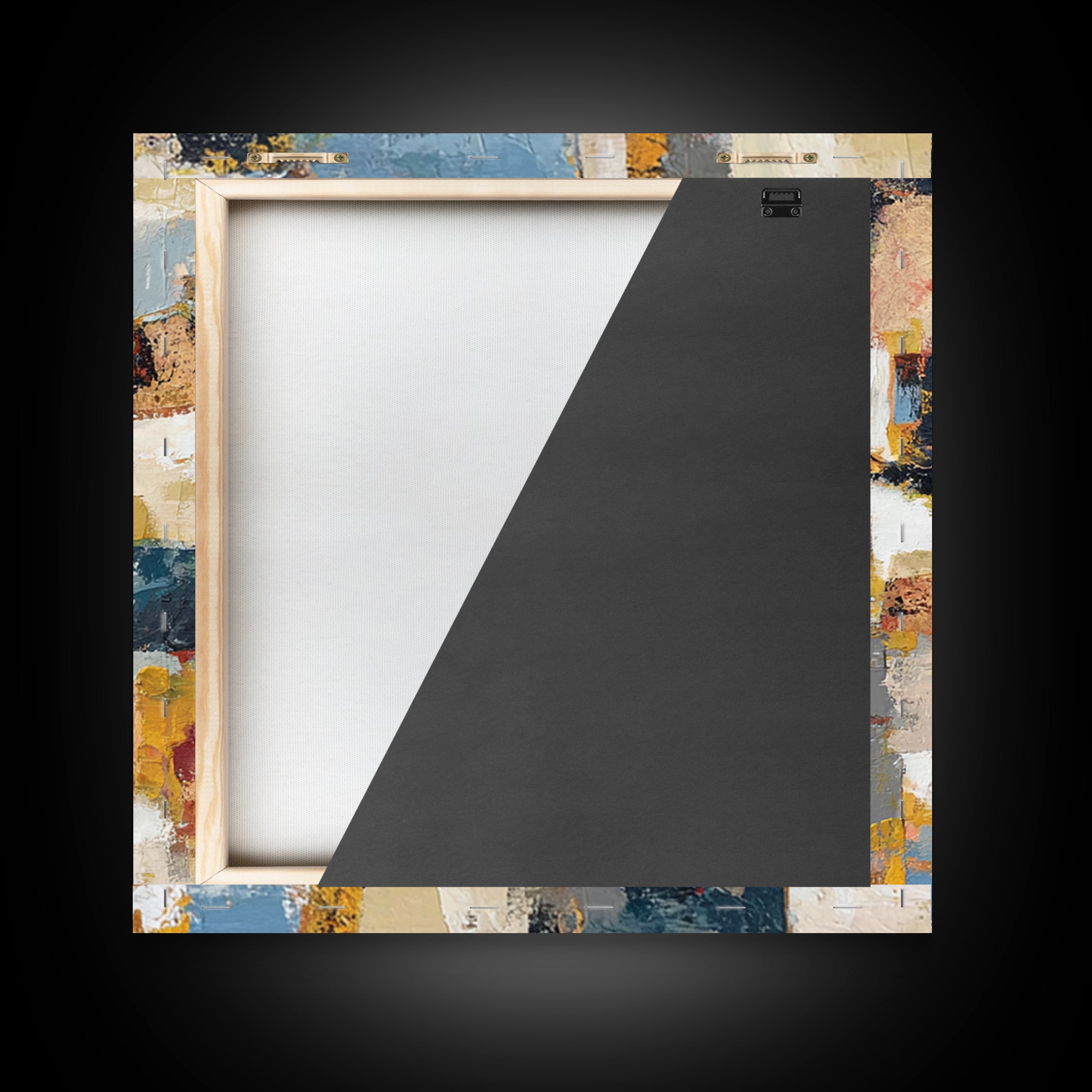 Chaotic Joyful Abstract Framed Canvas Print, Maximalist Art, Modern Art, Living Room Decor, Fine Art, Maximal, MAX-1x1-46