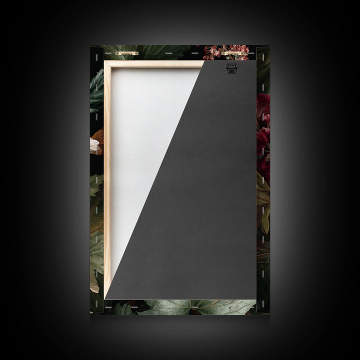 Highly Patterned Snake and Flower Composition Canvas Print, Maximalist Art, Living Room Decor, Oil Painting, Maximal, MAX-2x3-45
