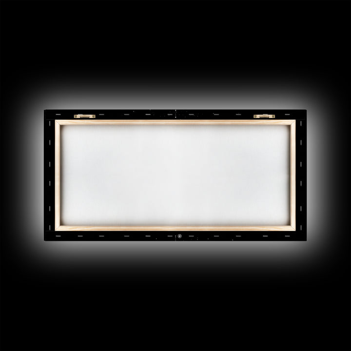 Black White Planetary Orbit Rings Canvas Print, Space Abstract Art, Minimal Modern Wall Decor, Sci Fi Office Poster Print