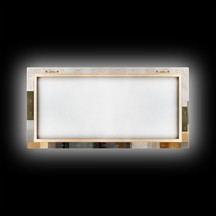 Transparent Abstract Skyline Canvas Print, Modern Geometric City Wall Art, Warm Neutral Decor, Contemporary Living Room Art