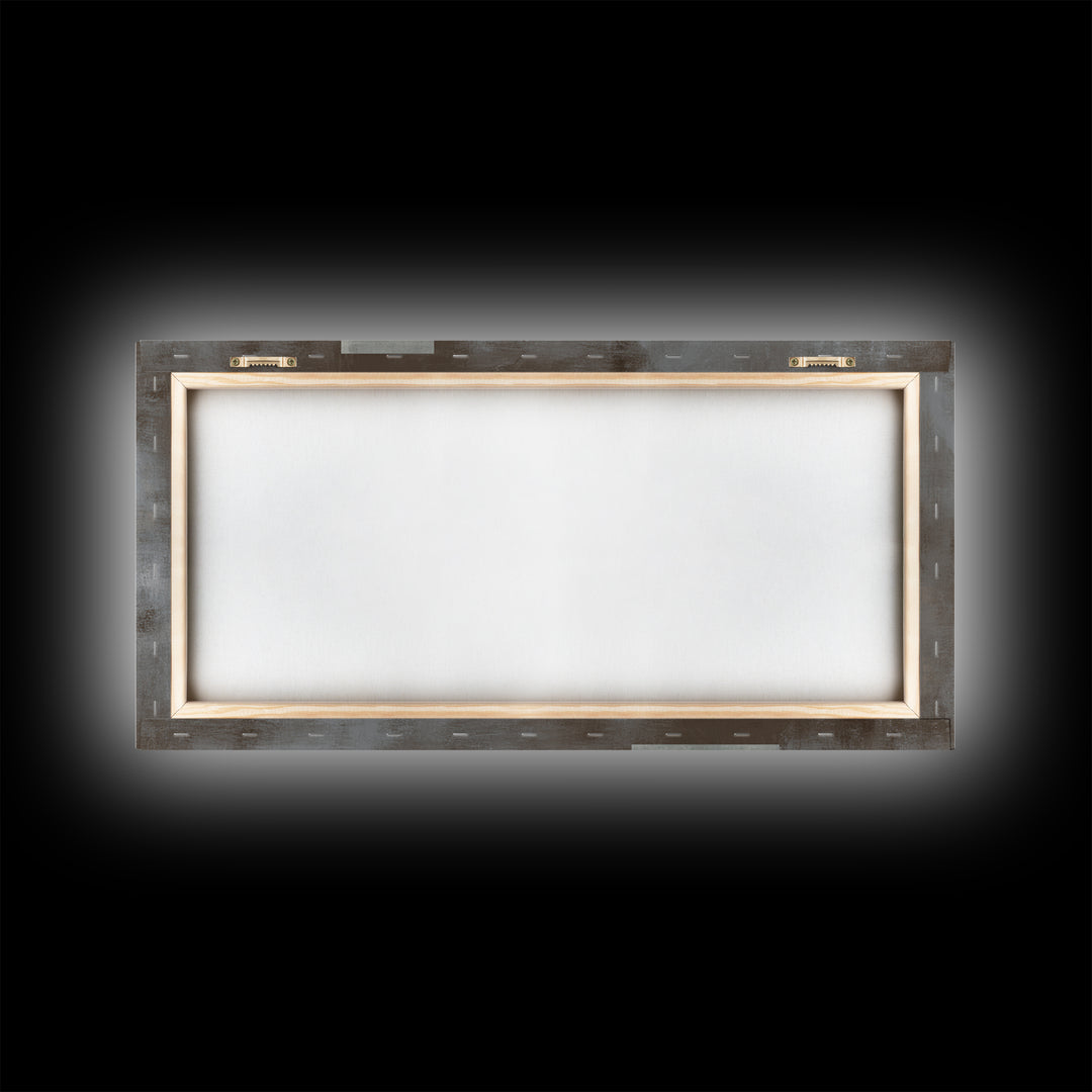 Neutral Beige Gray Layered Rectangles Framed Canvas Print, Modern Abstract Wall Art, Minimalist Living Room Home Decor Print