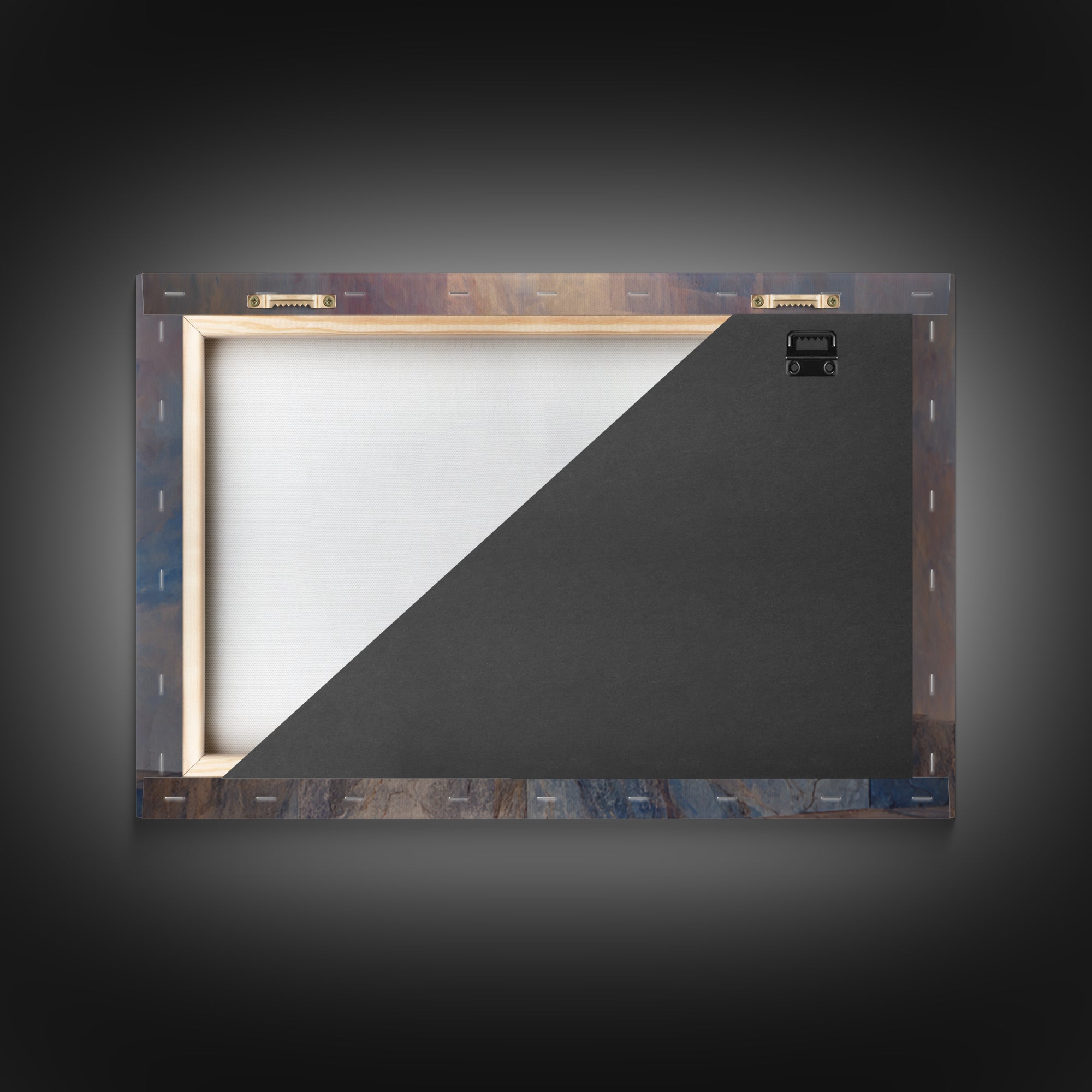 Pastel Marble Block City Wall Art, Luminous Geometric Framed Canvas Print, Modern Abstract Decor For Living Room Office Gallery