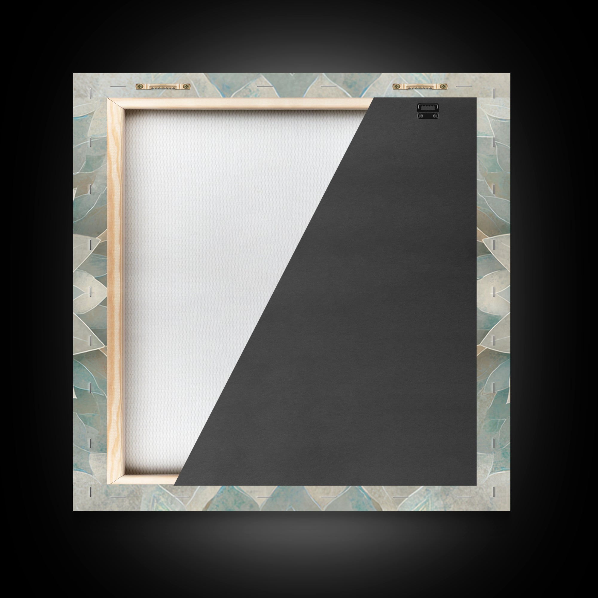 Sacred Geometry Lotus Framed Canvas Print, Meditation Art, Contemporary Art, Living Room Decor, Stillness, Modern Decor, MED-1x1-39