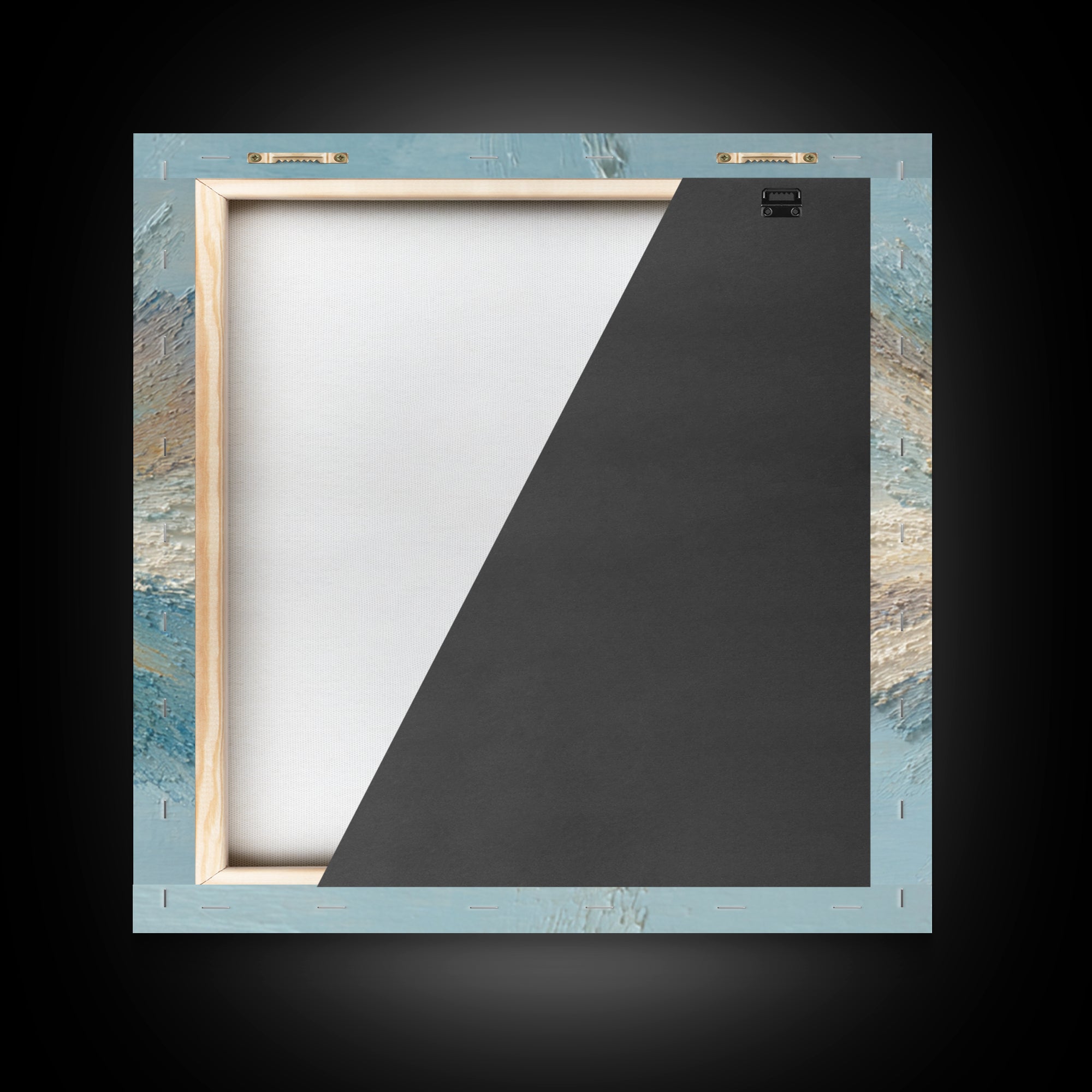 Abstract Breath Waves Framed Canvas Print, Meditation Art, Spiritual Wall Art, Living Room Decor, Abstract Art, Stillness, MED-1x1-6