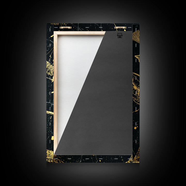 Roman Gladiator Gold Canvas Print, Ancient Warrior Art On Canvas, Real Wood Frame Wall Décor, Historical Mythology Artwork