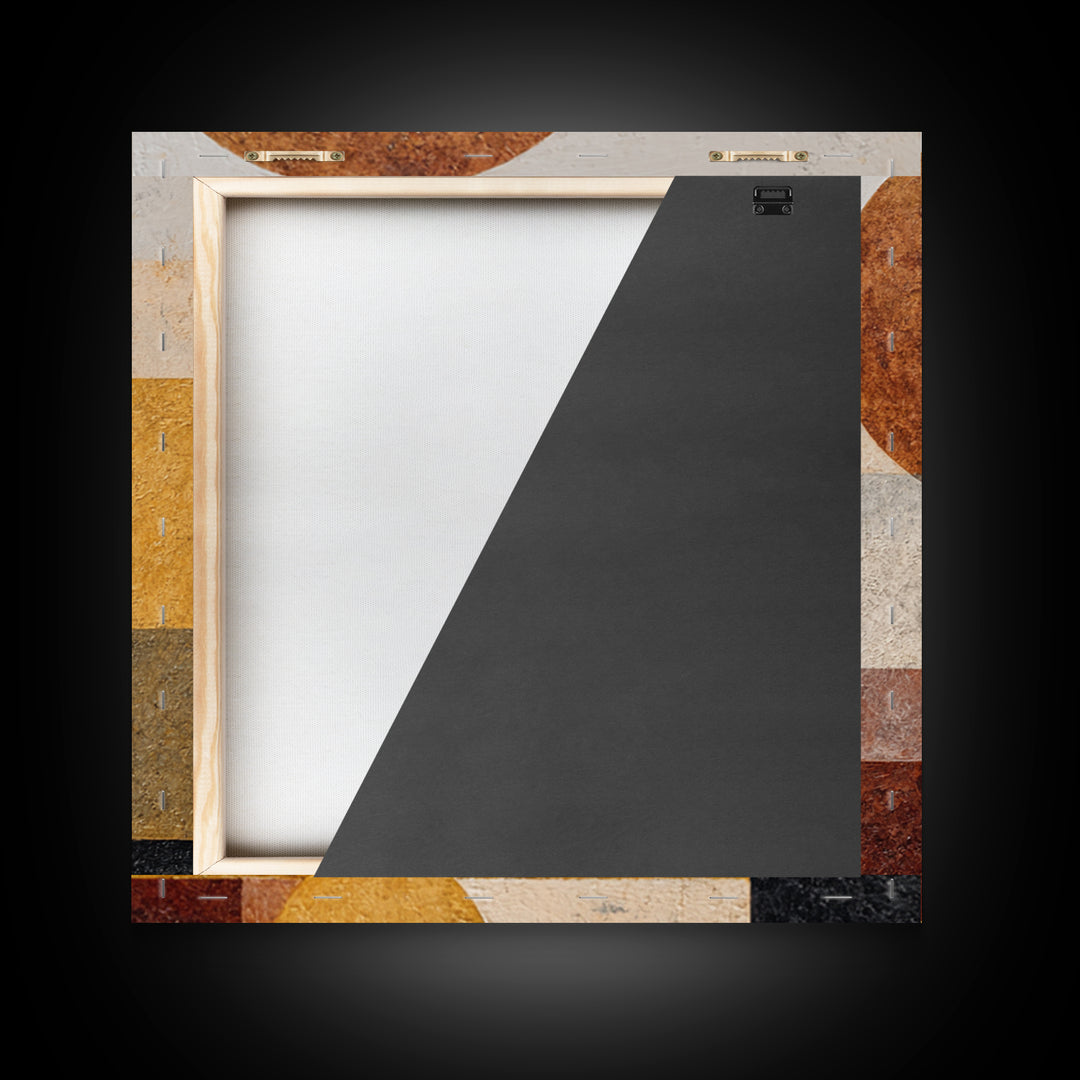 Simple Geometric Sun Canvas Print, Minimalist Art, Boho, Living Room Decor, Abstract Art, Minimal, Abstract Painting, MIN-1x1-15