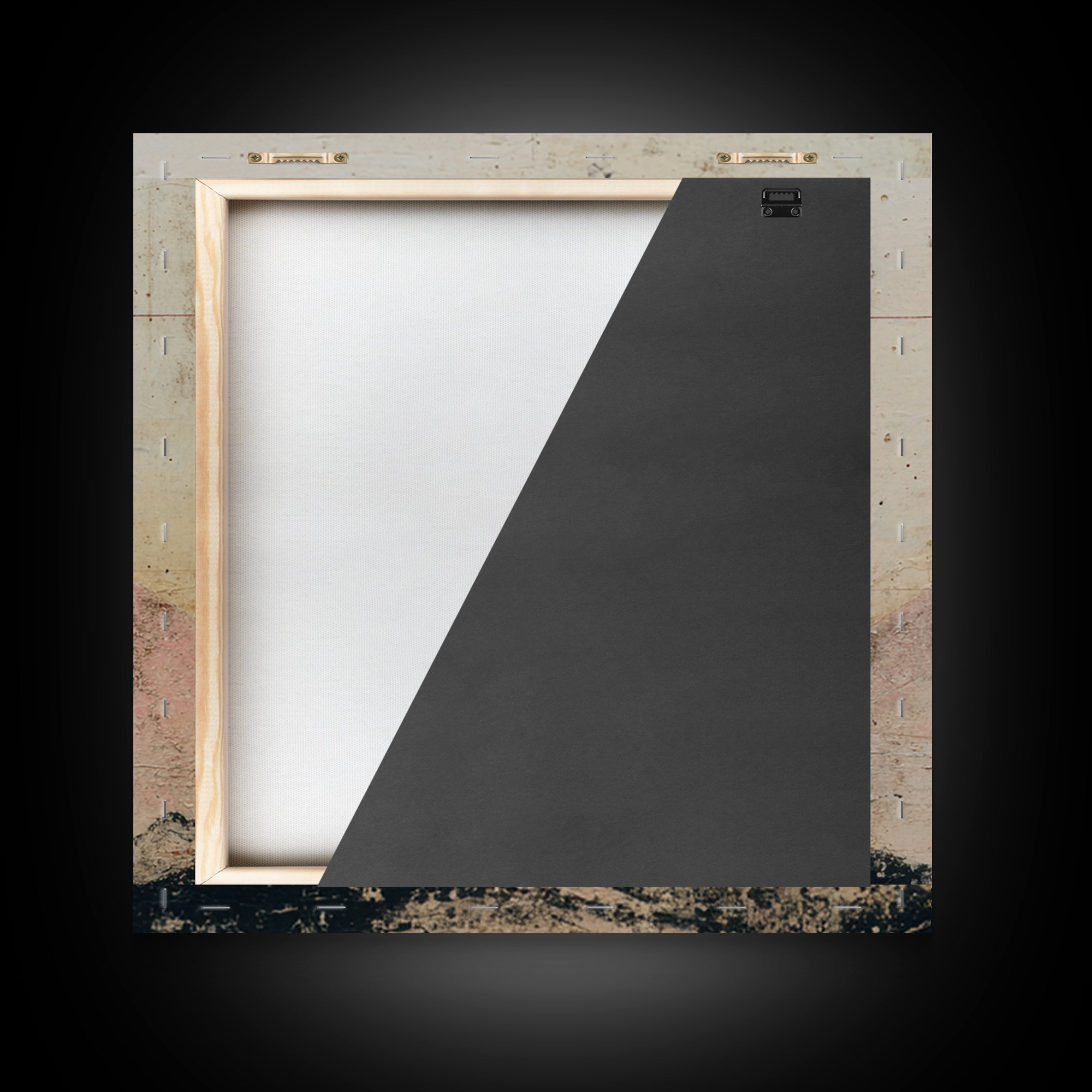 Thin Line Mountain Framed Canvas Print, Minimalist Art, Boho Wall Art, Living Room Decor, Oil Painting, Minimal, MIN-1x1-2