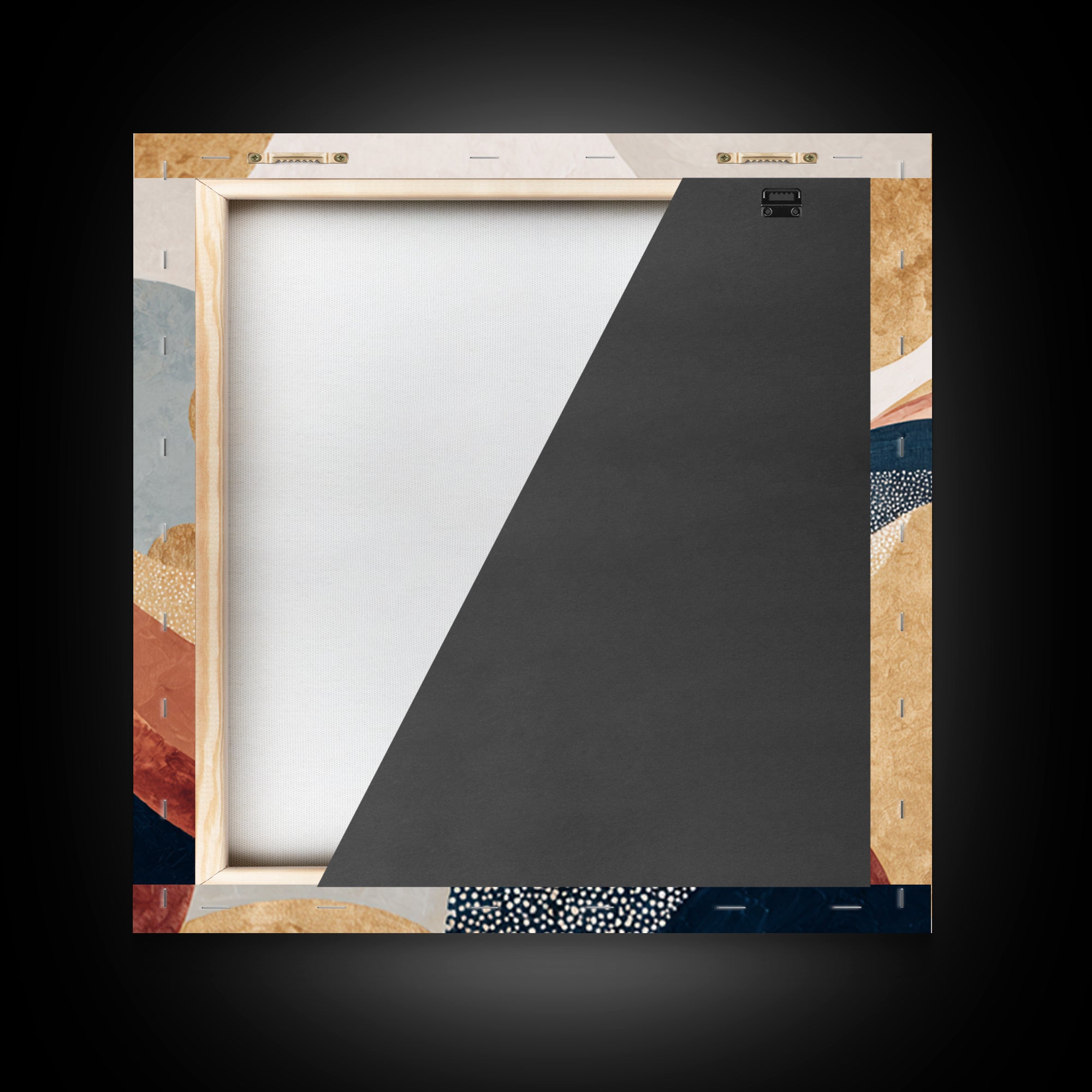 Minimal Abstract Wave Line Framed Canvas Print, Minimalist Art, Boho Decor, Living Room Decor, Minimal, Digital Prints, MIN-1x1-37