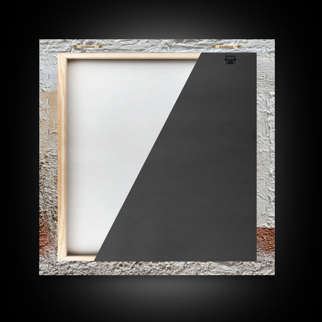 White on White Plaster Texture Study Framed Canvas Print, Minimalist Art, Room Decor, Living Room Decor, Fine Art, Minimal, MIN-1x1-40
