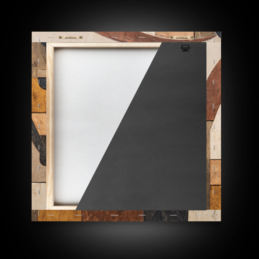Minimal Horse Contour Framed Canvas Print, Minimalist Art, Modern Wall Art, Living Room Decor, Abstract Art, Minimal, MIN-1x1-42