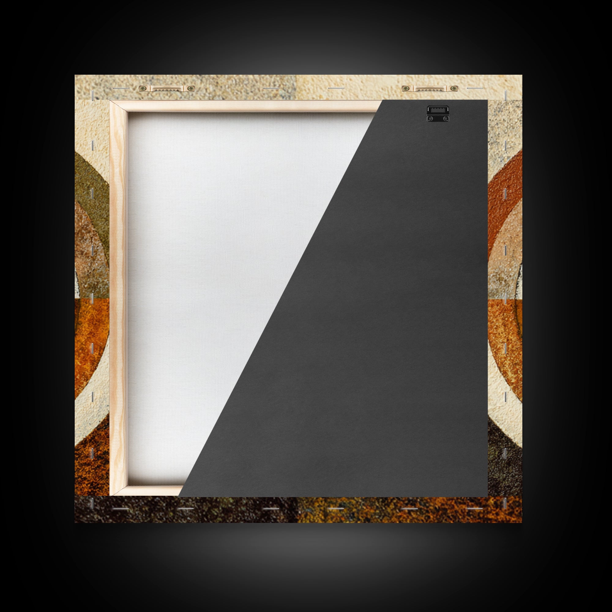 Single Brushstroke Circle Framed Canvas Print, Minimalist Art, Abstract Painting, Living Room Decor, Fine Art, Minimal, MIN-1x1-46