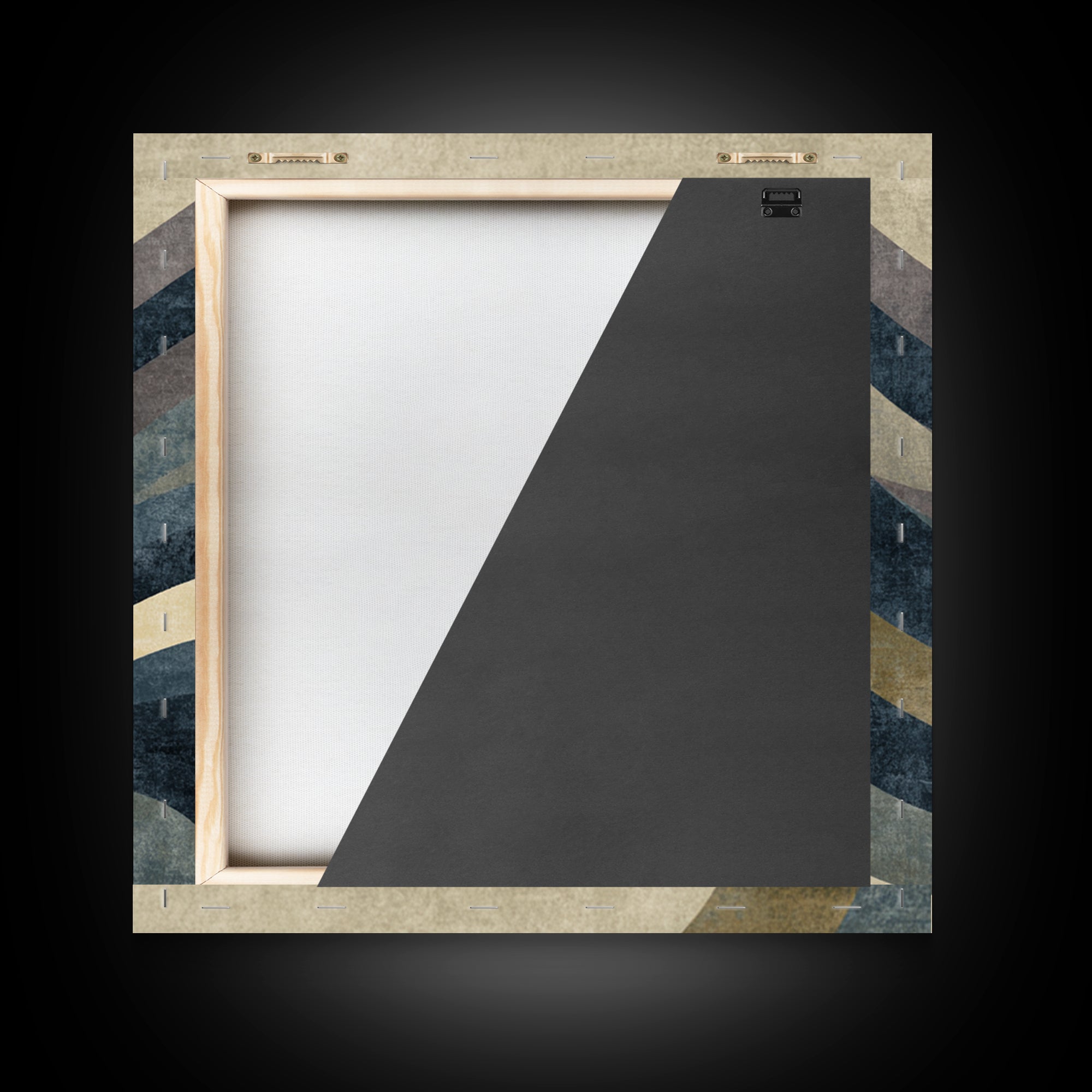 Minimal Abstract Wave Line Framed Canvas Print, Minimalist Art, Boho Decor, Living Room Decor, Minimal, Digital Prints, MIN-1x1-61