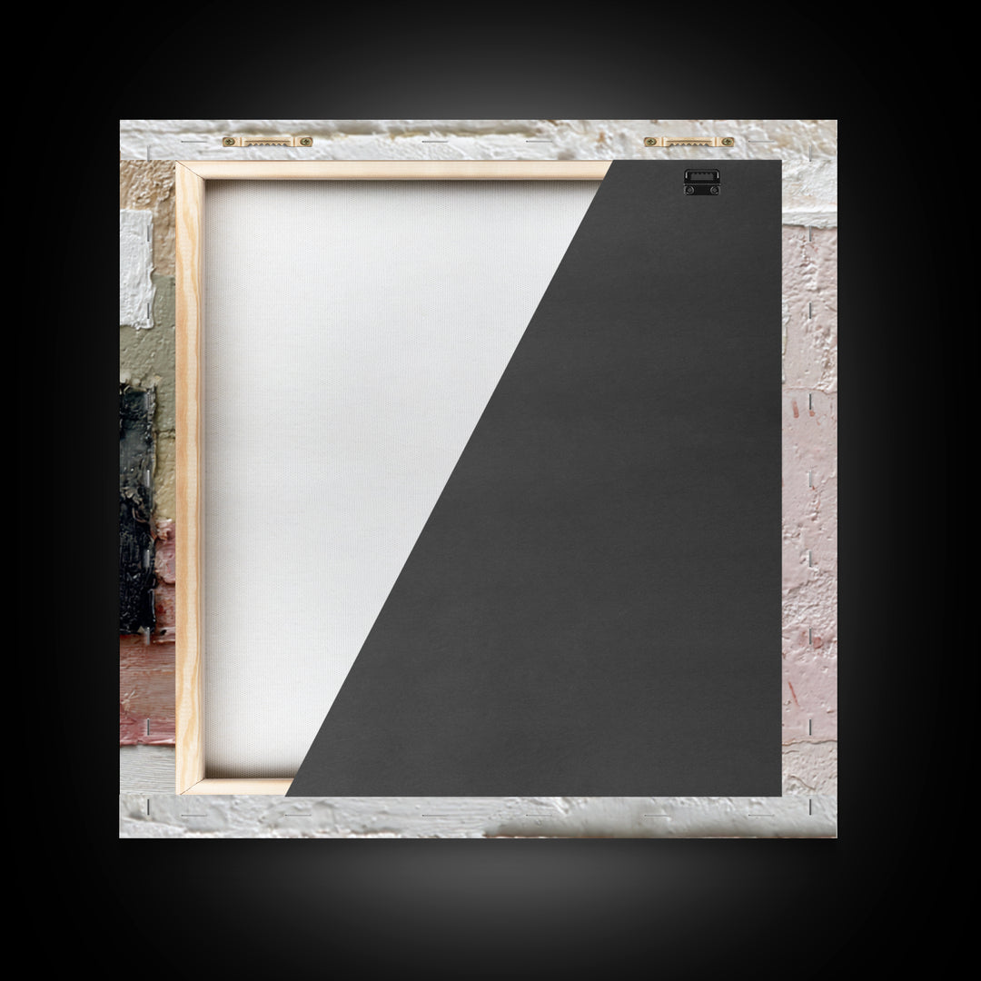 White on White Plaster Texture Study Framed Canvas Print, Minimalist Art, Digital Print, Living Room Decor, Fine Art, Minimal, MIN-1x1-64