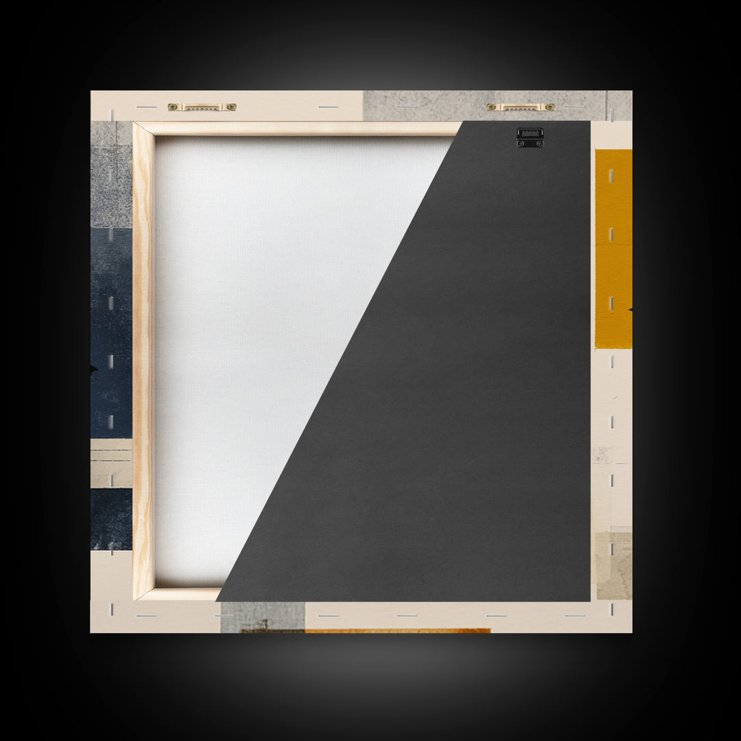 Small Black Bird Crossing White Space Framed Canvas Print, Minimalist Art, Large Wall Art, Living Room Decor, Fine Art, Minimal, MIN-1x1-7
