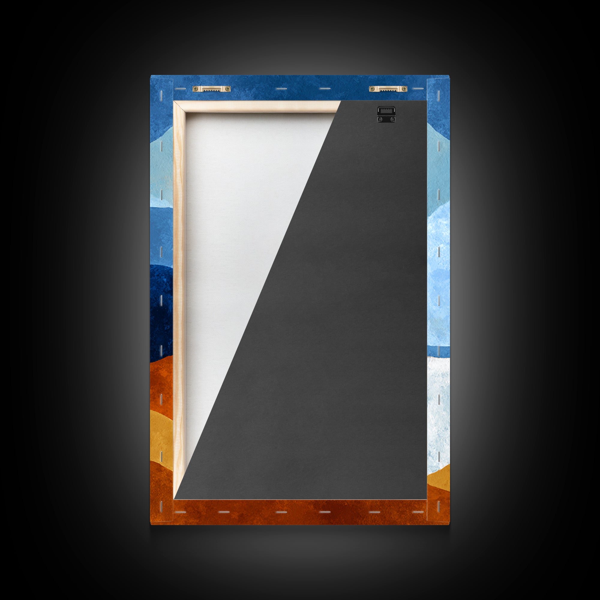 Simple Blue Horizon Canvas Print, Minimalist Art, Wall Art, Living Room Decor, Fine Art, Minimal, Large Wall Art, Movie Poster, MIN-2x3-14