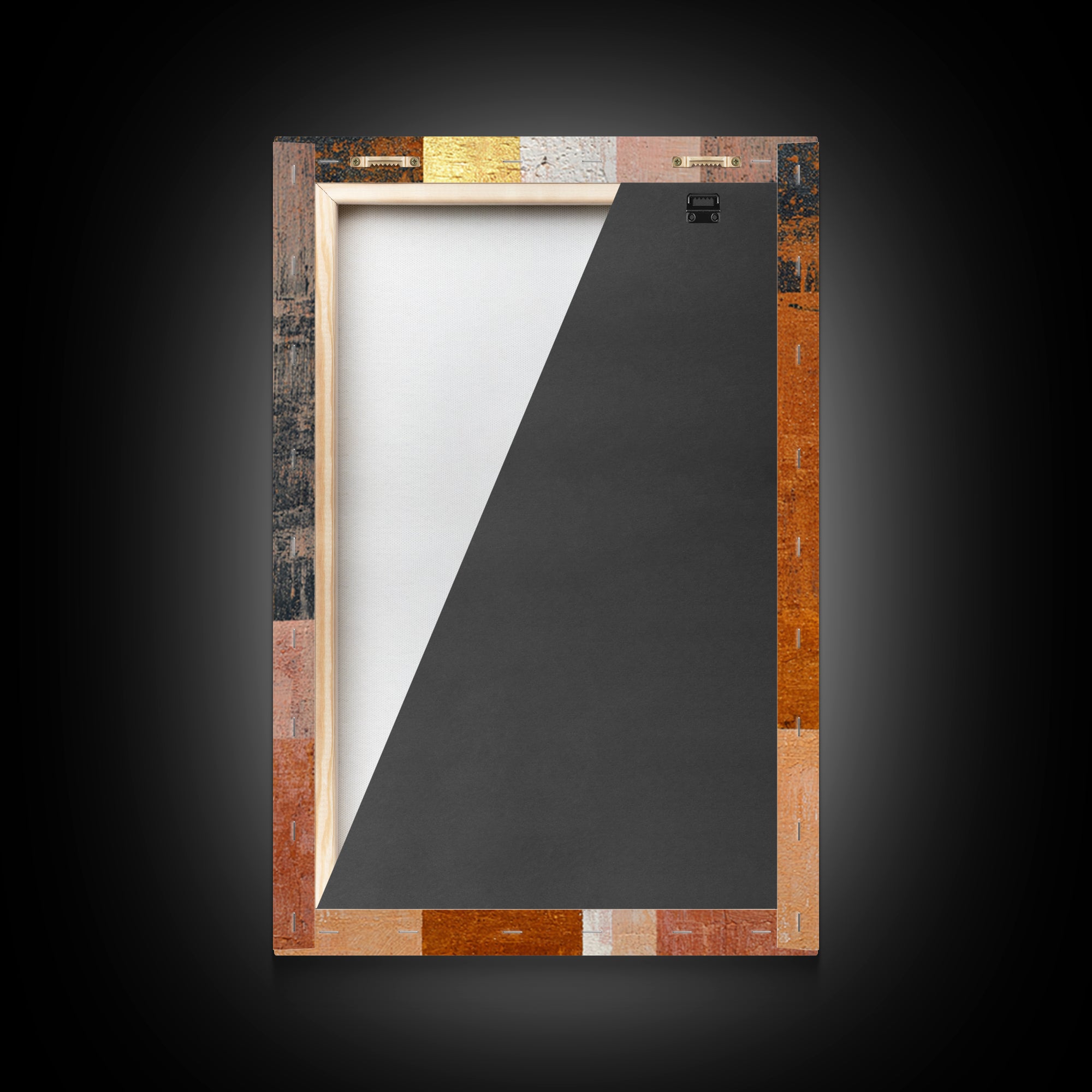 Single Gold Line Curve on Charcoal Framed Canvas Print, Minimalist Art, Art Print, Living Room Decor, Fine Art, Minimal, MIN-2x3-25