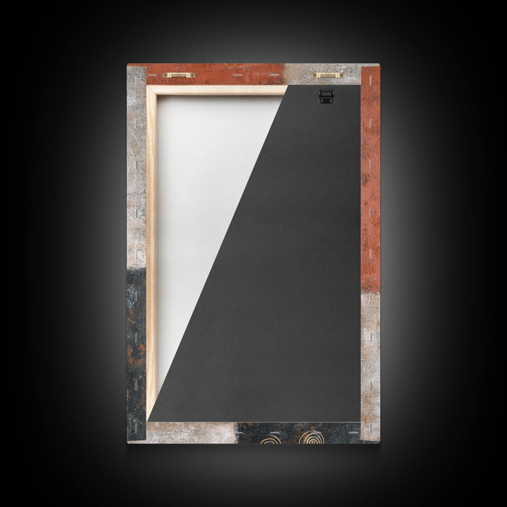 Single Gold Line Curve on Charcoal Framed Canvas Print, Minimalist Art, Printable Art, Living Room Decor, Abstract Art, Minimal, MIN-2x3-97