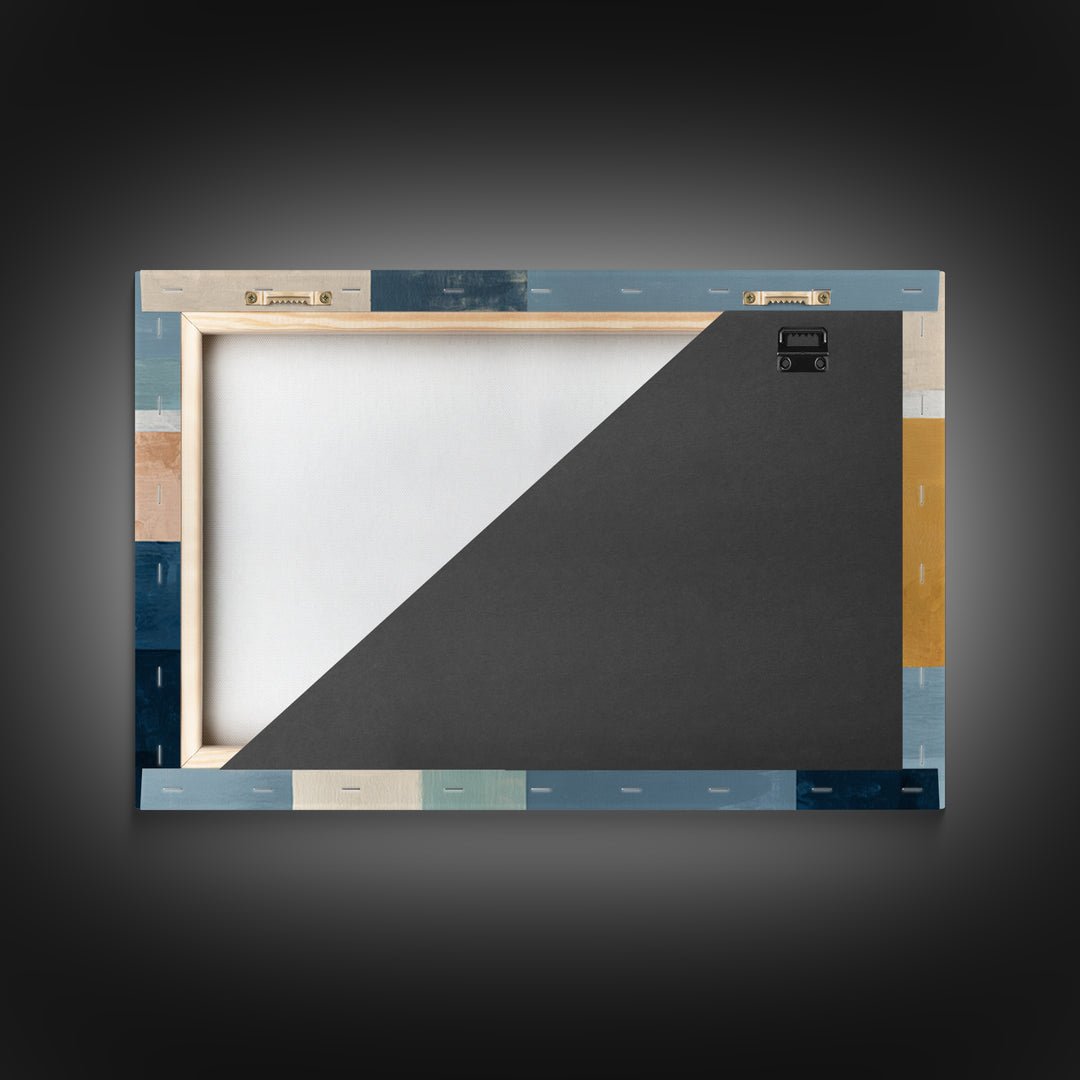 Calm Rectangle Composition Canvas Print, Minimalist Art, Boho, Living Room Decor, Oil Painting, Minimal, Abstract Painting, MIN-3x2-4