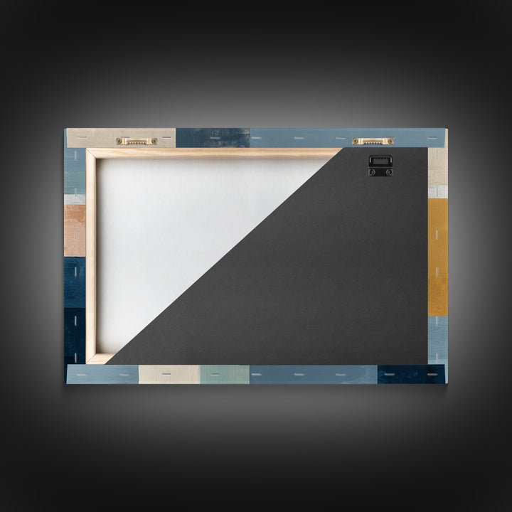 Calm Rectangle Composition Canvas Print, Minimalist Art, Boho, Living Room Decor, Oil Painting, Minimal, Abstract Painting, MIN-3x2-4