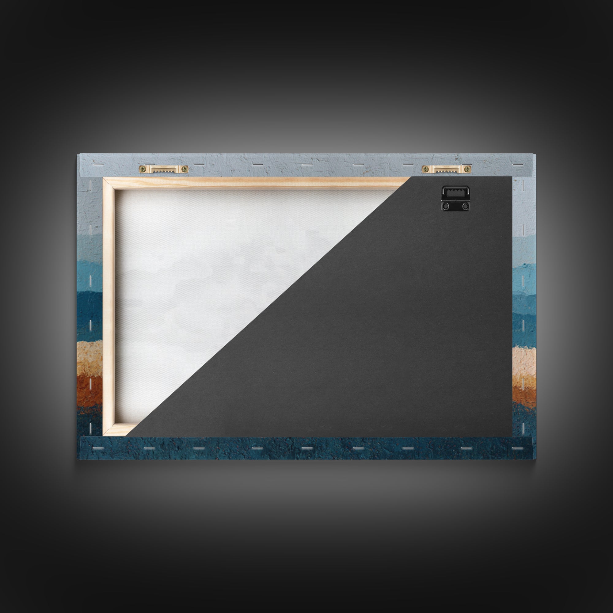 Simple Blue Horizon Framed Canvas Print, Minimalist Art, Modern Art, Living Room Decor, Fine Art, Minimal, Minimalist Decor, MIN-3x2-82