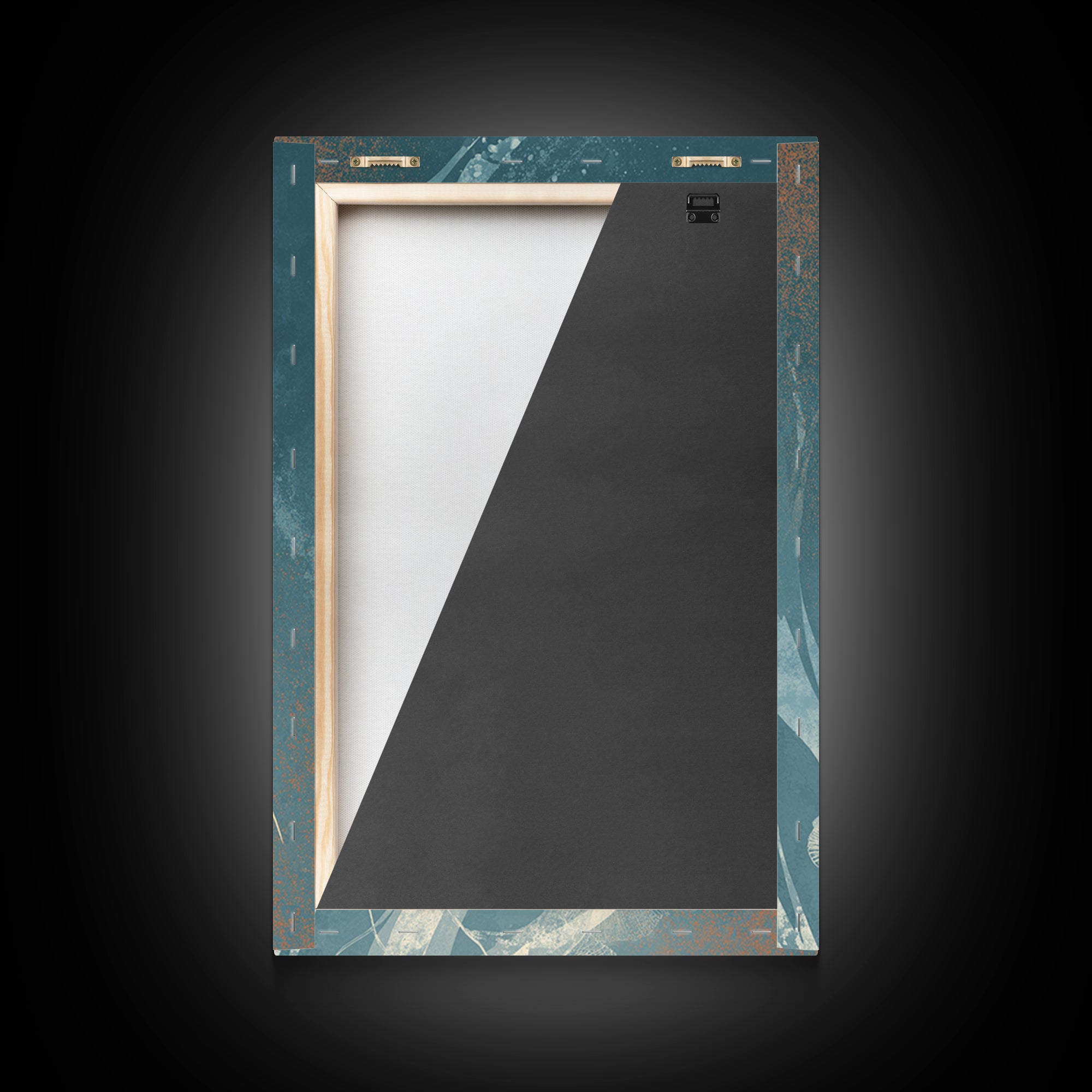 Manta Ray Flying Through Underwater Light Framed Canvas Print, Marine Life Art, Home Decor, Living Room Decor, Fine Art, Marine, MLA-2x3-46