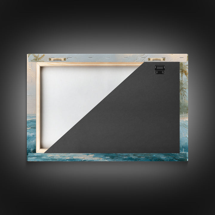 Sailfish Leaping in Dramatic Motion Framed Canvas Print, Marine Life Art, Nautical Wall Decor, Living Room Decor, MLA-3x2-97