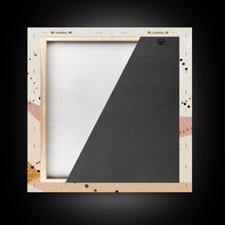 Minimal Mountain Scene Framed Canvas Print, Midcentury Modern Art, Abstract Wall Art, Living Room Decor, Watercolor Art, Retro, MMA-1x1-39