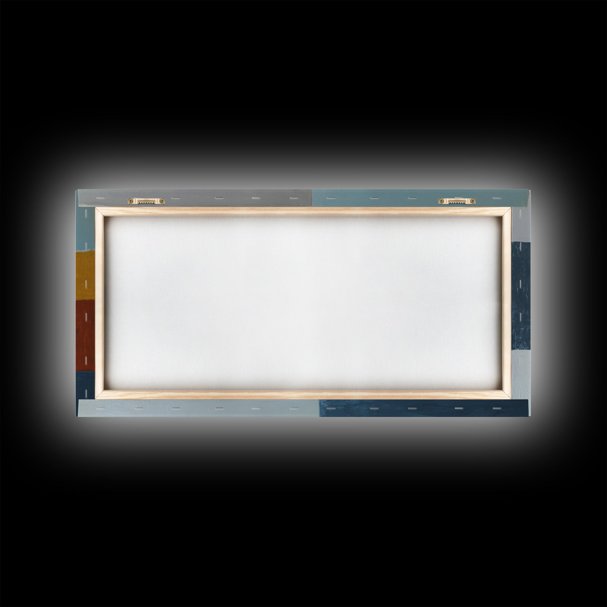 Oval and Rectangle Composition Framed Canvas Print, Midcentury Modern Art, Prints, Living Room Decor, Oil Painting, Retro, MMA-2x1-60