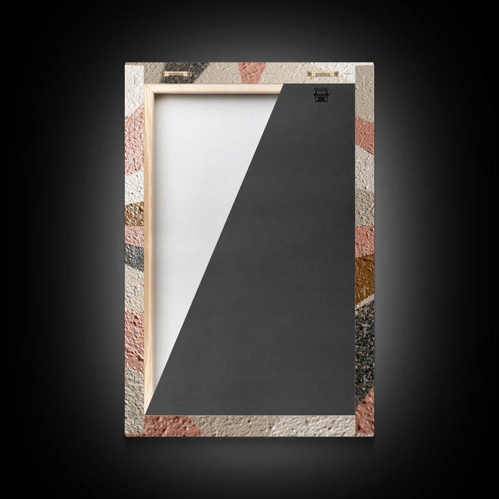 Atomic Starburst Pattern Framed Canvas Print, Midcentury Modern Art, Wall Decor, Living Room Decor, Fine Art, Retro, MMA-2x3-34