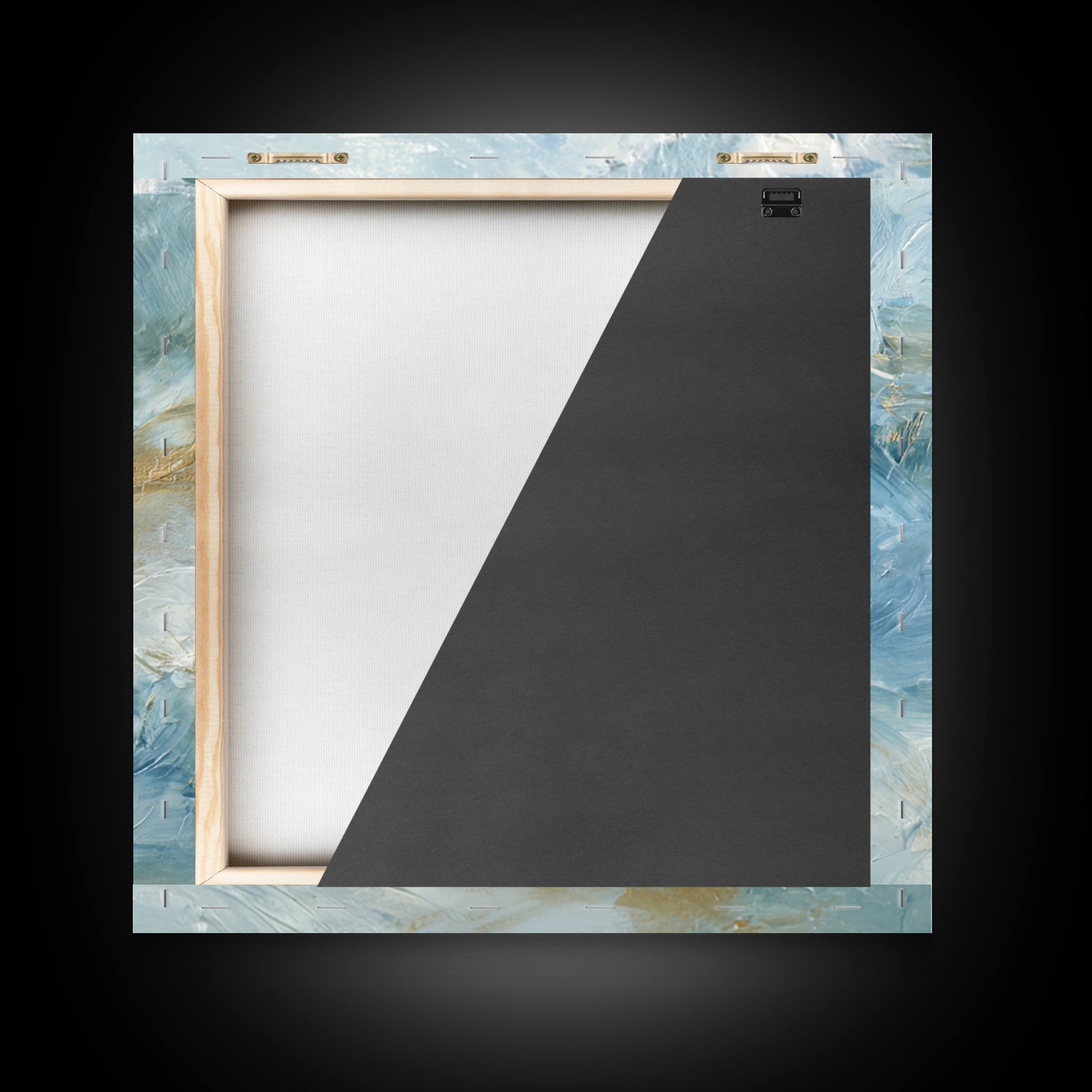 Calming Blue Abstract Framed Canvas Print, Medical Office Art, Nurse Wall Art, Office Decor, Abstract Art, Calm, Room Decor, MOA-1x1-1