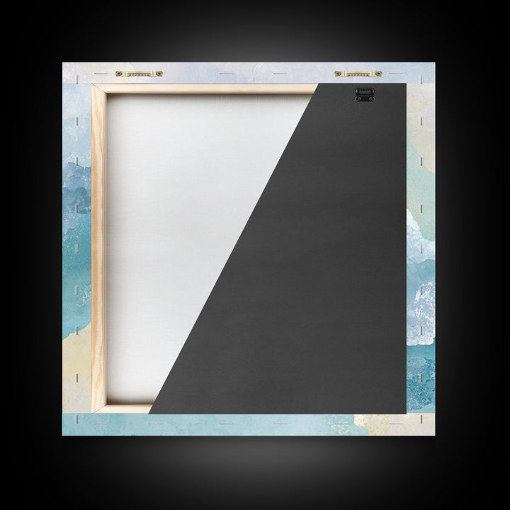 Calming Blue Abstract Canvas Print, Medical Office Art, Modern Decor, Office Decor, Abstract Art, Calm, Home Decor, Wall Decor, MOA-1x1-25