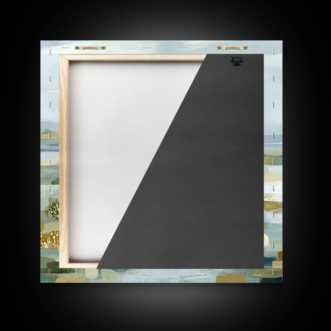 Clean Geometric Composition Framed Canvas Print, Medical Office Art, Biology Art, Office Decor, Abstract Art, Calm, Art Print, MOA-1x1-34