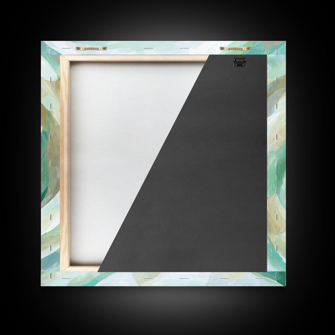 Abstract Healing Spiral Framed Canvas Print, Medical Office Art, Healthcare Wall Art, Office Decor, Abstract Art, Calm, MOA-1x1-39